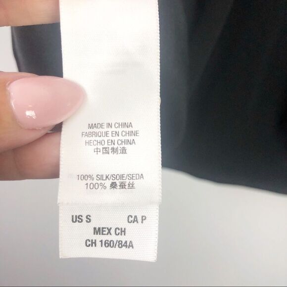 JUICY COUTURE | Black and Pink Silk Tank Top Ring Back Women’s Size Small - Picture 6 of 8